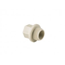 Заглушка резьбовая ПП 1/2" PN25, сер. РТП (РосТурПласт)